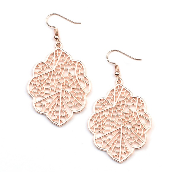 Rose gold earrings